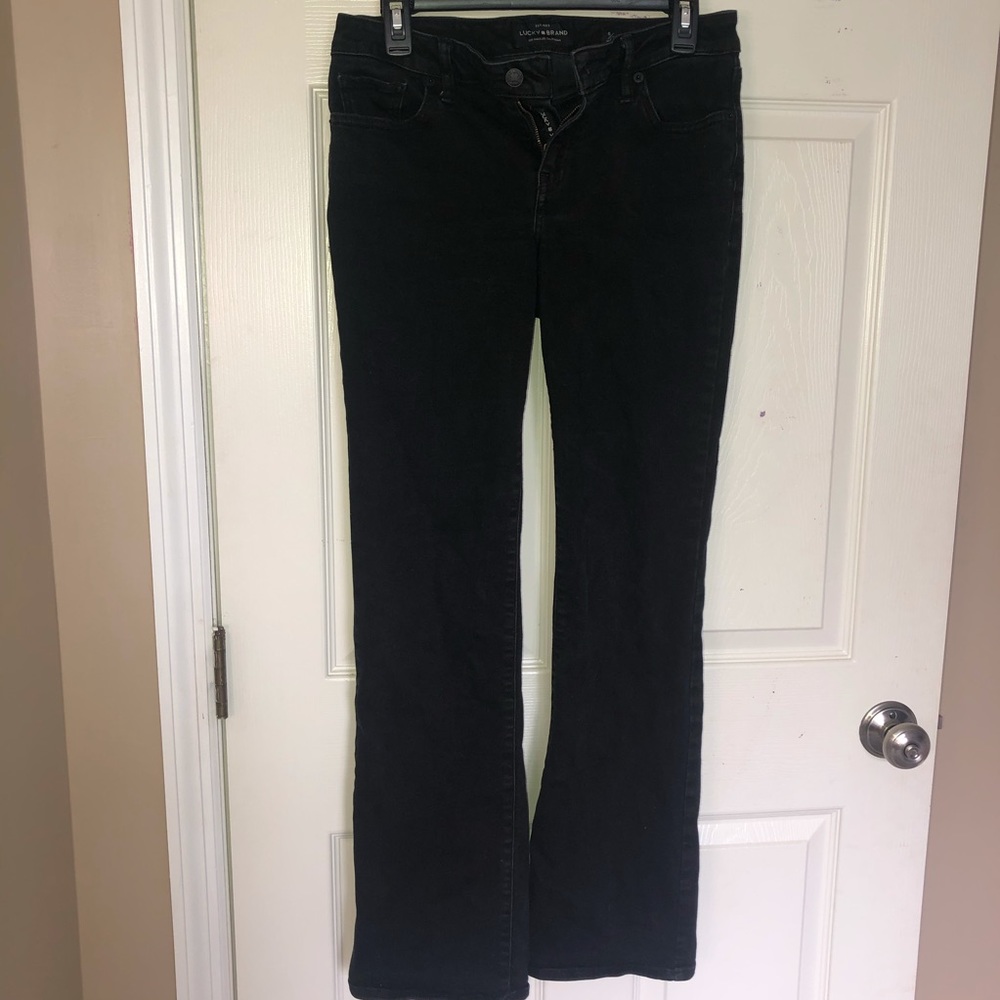Lucky Brand Black Lolita Boot Jean Size 6